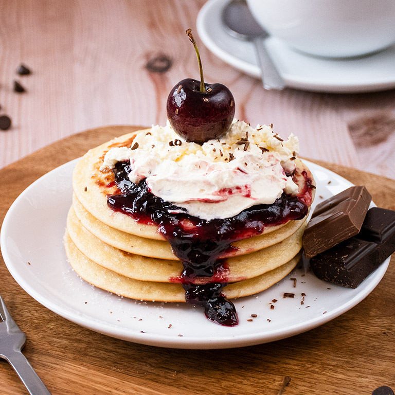 Easy Black Forest Pancakes