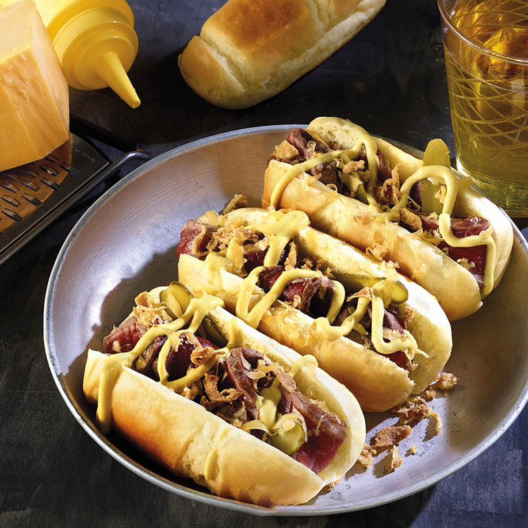 Cheesesteak Brioche Rolls