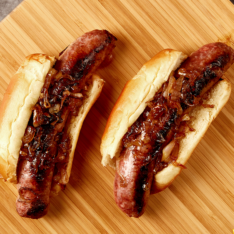 Cider-Glazed Hot Dogs