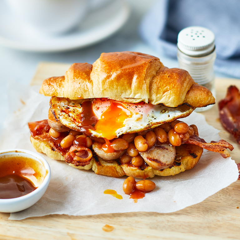 Full English Breakfast Croissants