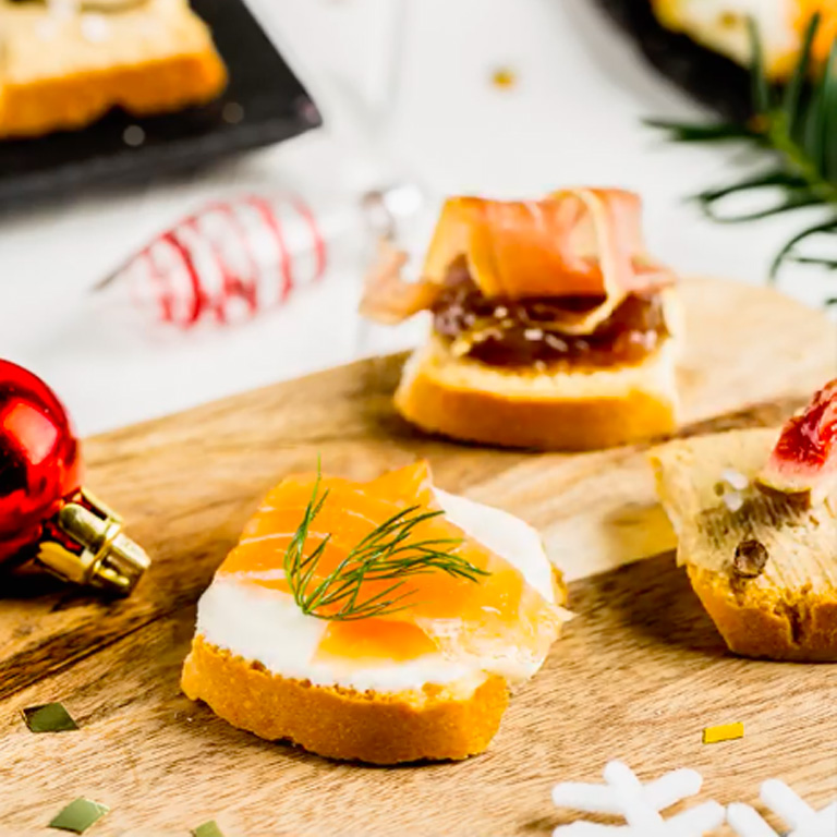 Mini toasts de noël