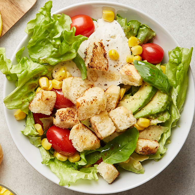 Panzanella Salad with Brioche Croutons