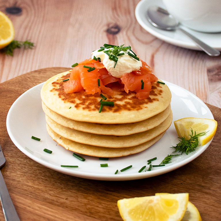 Smoked Salmon Pancakes