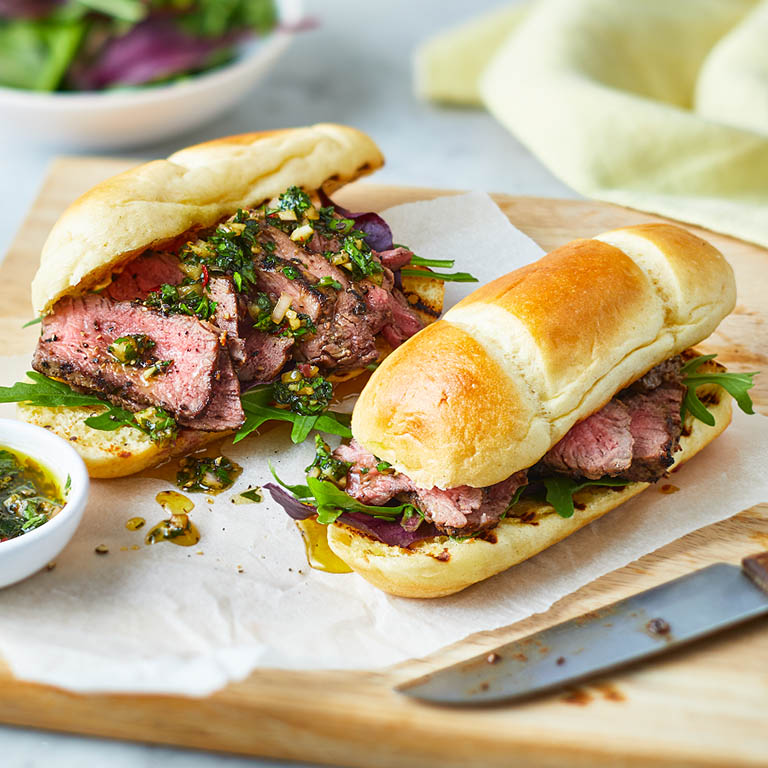 Steak & Chimmichurrii Rolls