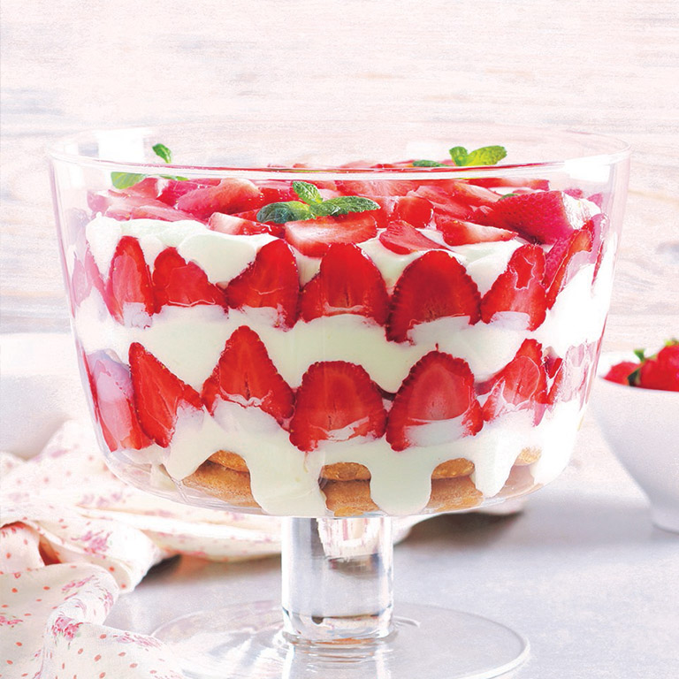 Strawberry Brioche Trifle