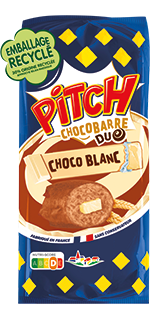 Pitch Choco Barre Duo Chocolat Blanc