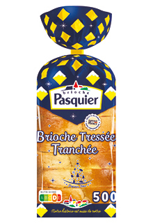 Brioche tressée tranchée