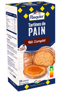 Tartines de Pain Blé Complet