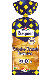 Brioche tressée tranchée